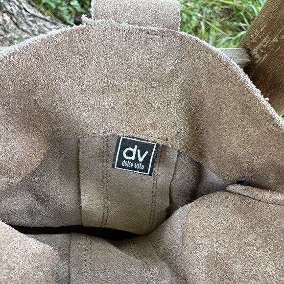 Dolce Vita Distressed Slouchy Ankle Boots Beige Size 10 SO CUTE!!!!!! - Picture 6 of 8